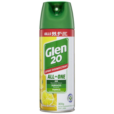 Glen 20 Disinfectant Spray Citrus Breeze 300g