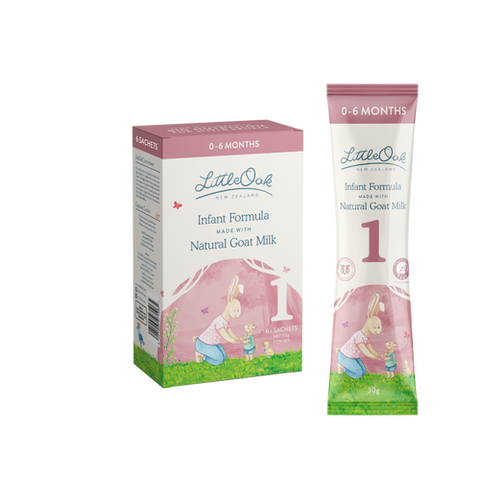 LittleOak Natural Goat’s Milk Infant Formula 0 - 6 Months 30g*6 Sachets
