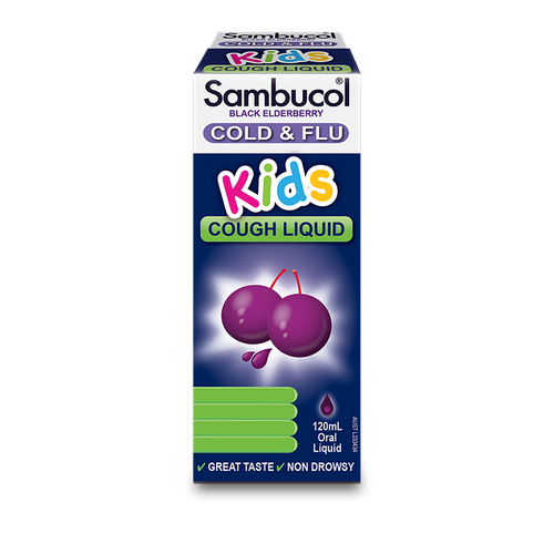 Sambucol Kids Cold and Flu Cough Liquid 120ml