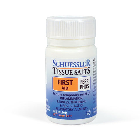 Schuesslers Tissue Salts Ferr Phos First Aid 125 Tablets