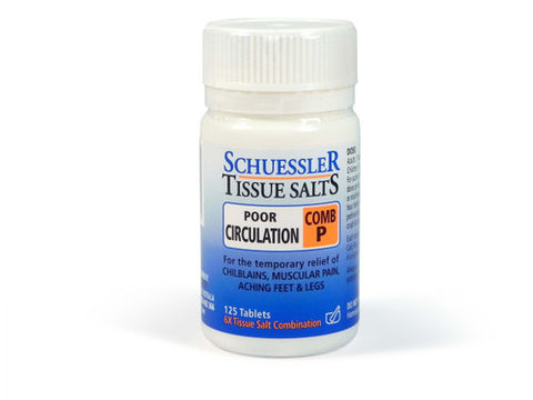 Schuesslers Tissue Salts Poor Circulation Comb P 125 Tablets