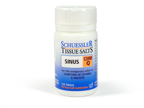 Schuesslers Tissue Salts Sinus Comb Q 125 Tablets