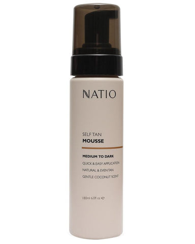 Natio Self Tan Mousse - Medium to Dark 180ml