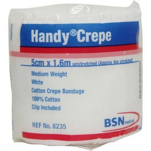 Handy Crepe Bandage Medium White 5cm x 1. 6M