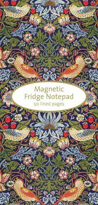 Museums And Galleries Strawberry Thief Magnetic Fridge Notepad