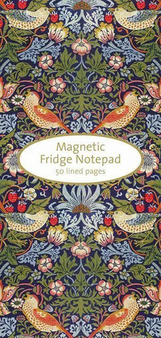 Museums And Galleries Strawberry Thief Magnetic Fridge Notepad