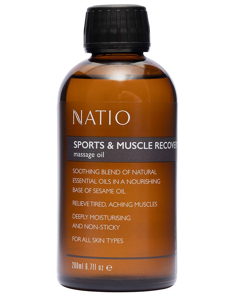 Natio Massage Oil - Sports & Muscle Recovery 200ml