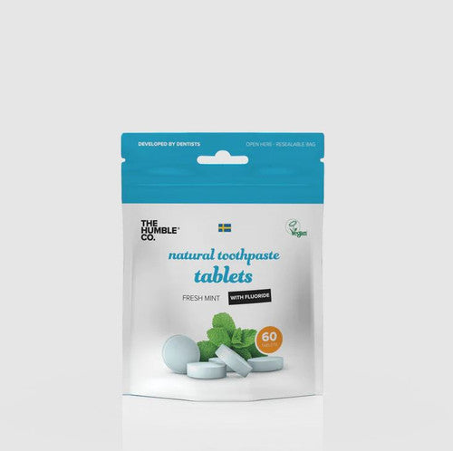The Humble Natural Toothpaste Tablets Fluoride 60 Pack