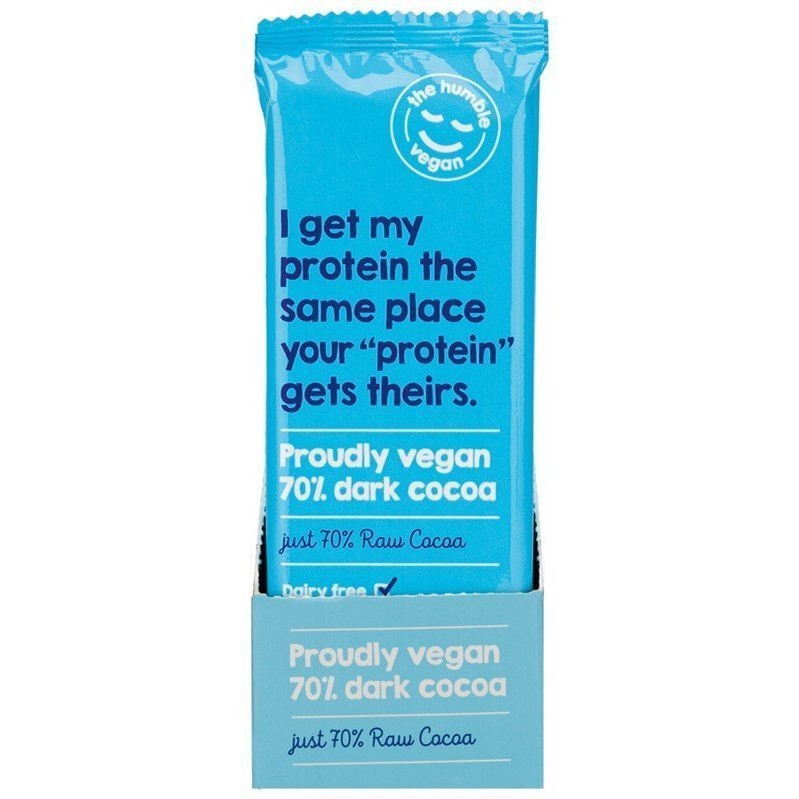THE HUMBLE VEGAN 70% Dark Cocoa Just Raw Cocoa 80g