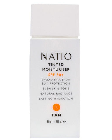 Natio Tinted Moisturiser SPF 50+ Tan 50ml