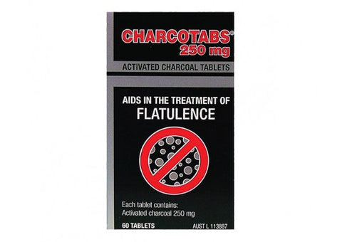 Charcocaps Activated Charcoal 200mg 60 Tablets