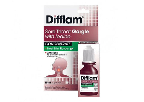 Difflam Throat Gargle Iodine Concentrate 15mL