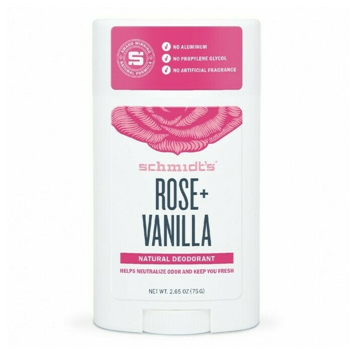 SCHMIDT'S Deodorant Stick Rose + Vanilla 75g