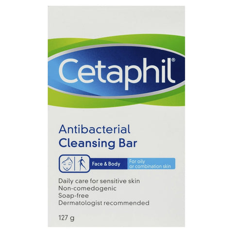 Cetaphil Antibacterial Cleansing Bar 127g - Clearance