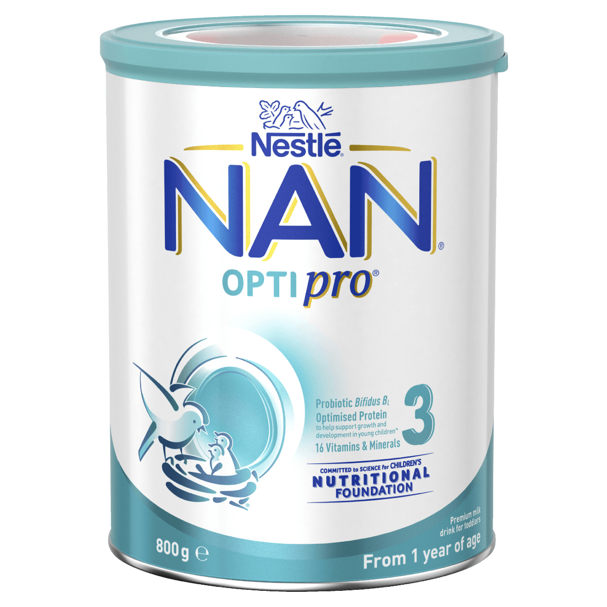 Nestlé NAN Optipro 3 Toddler 1+ Years Premium Milk Drink Powder 800g