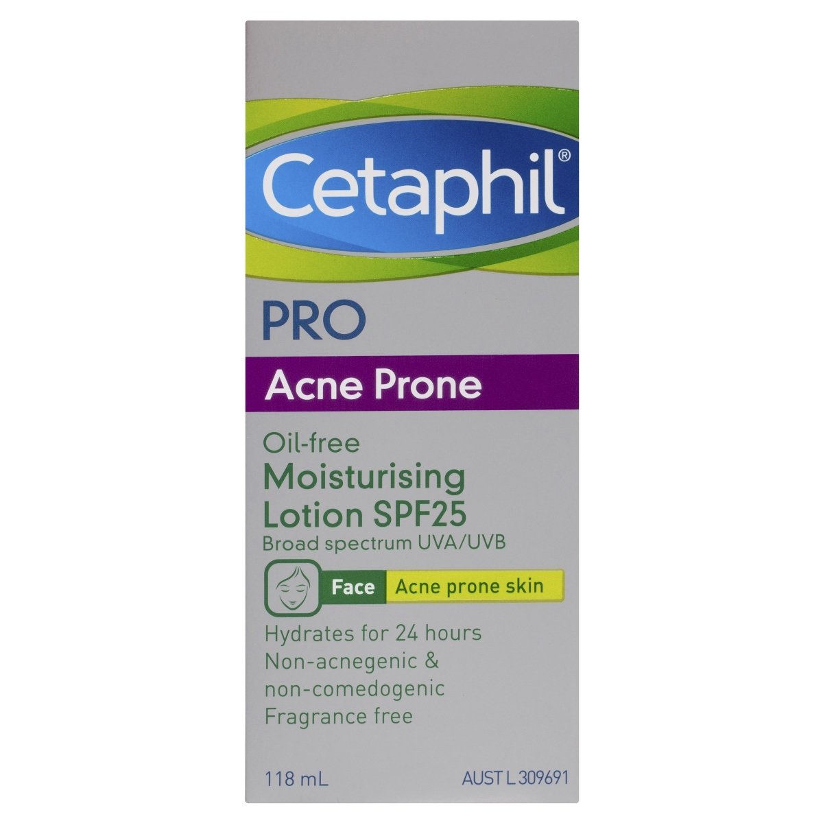 Cetaphil Pro Acne Prone Oil-Free Moisturising Lotion SPF25 118mL