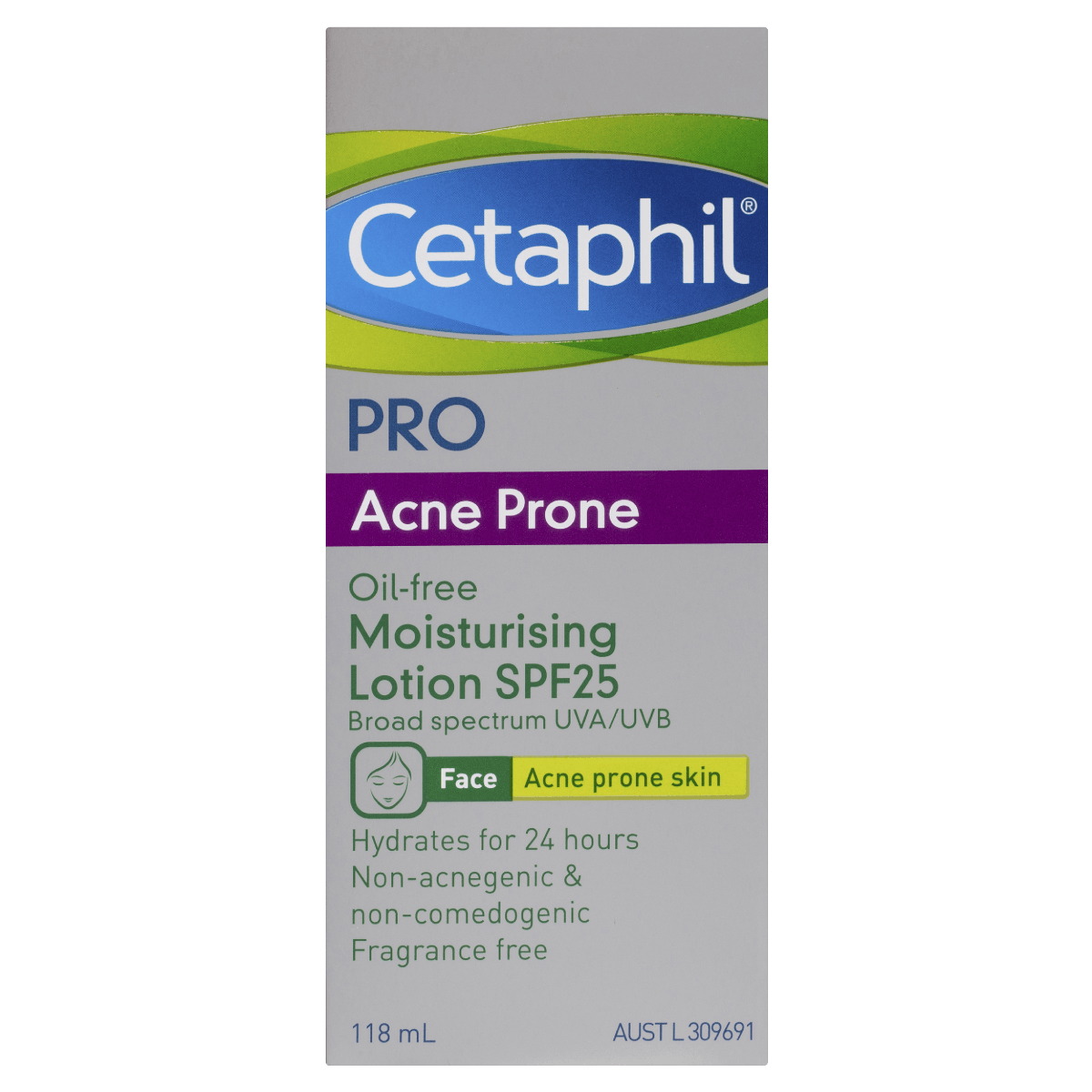 Cetaphil Pro Acne Prone Oil-Free Moisturising Lotion SPF25 118mL