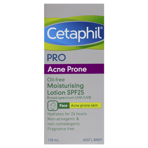 Cetaphil Pro Acne Prone Oil-Free Moisturising Lotion SPF25 118mL