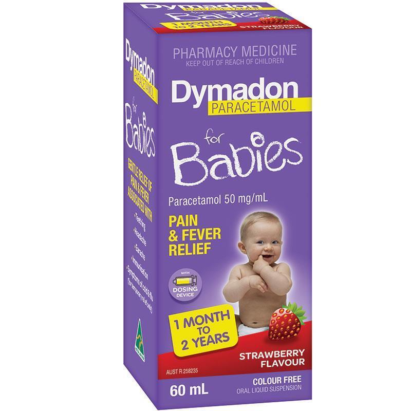 Dymadon for Babies 1 month – 2 Years Strawberry 60mL
