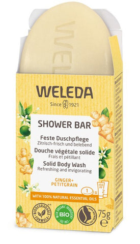 Weleda Shower Bar Ginger + Petitgrain 75g