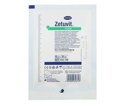 Hartmann Zetuvit Plus Silicone Dressing 10cm X 10cm